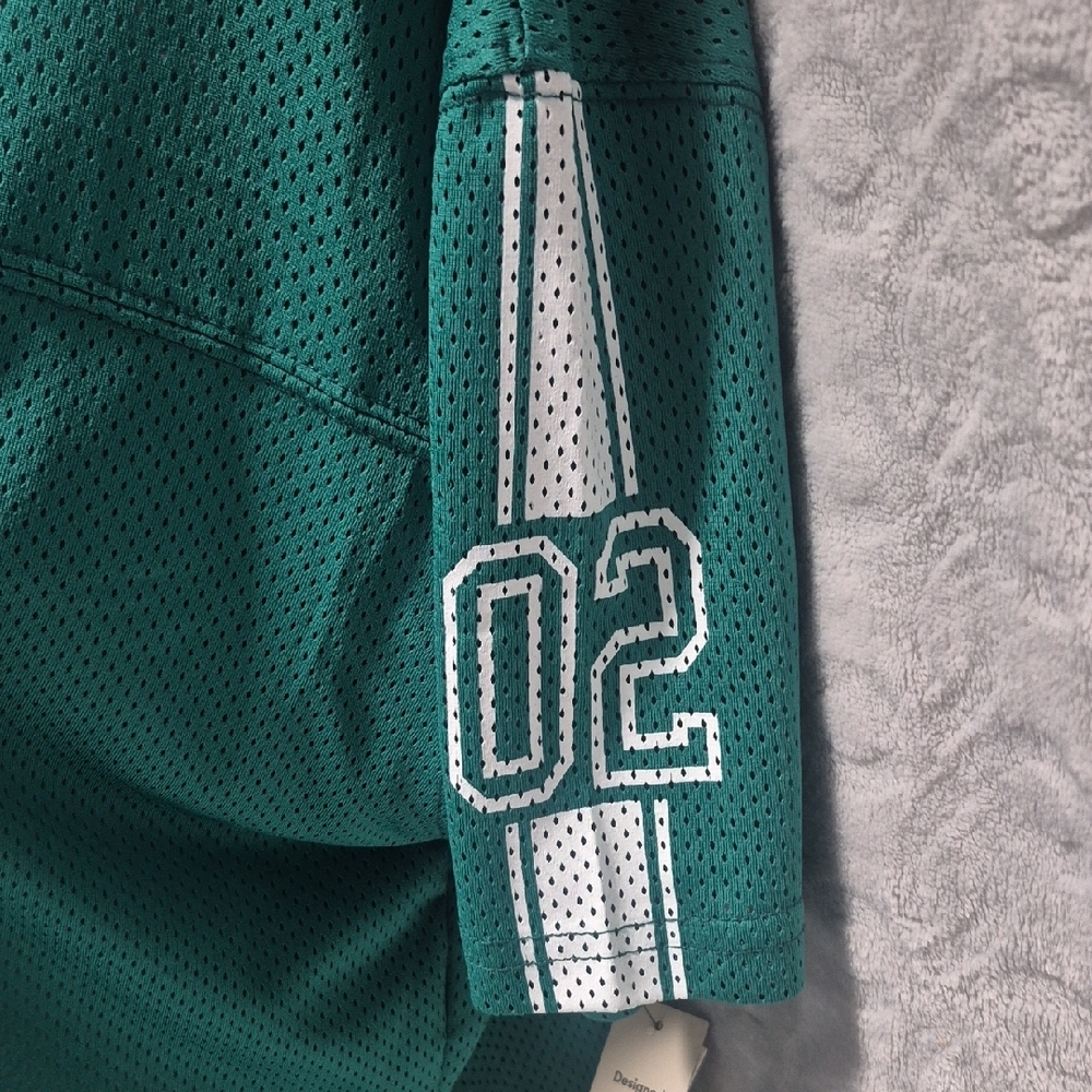 No Boundaries 2 Women's Mesh Varsity Tops Red and Green - Picture 7 of 7